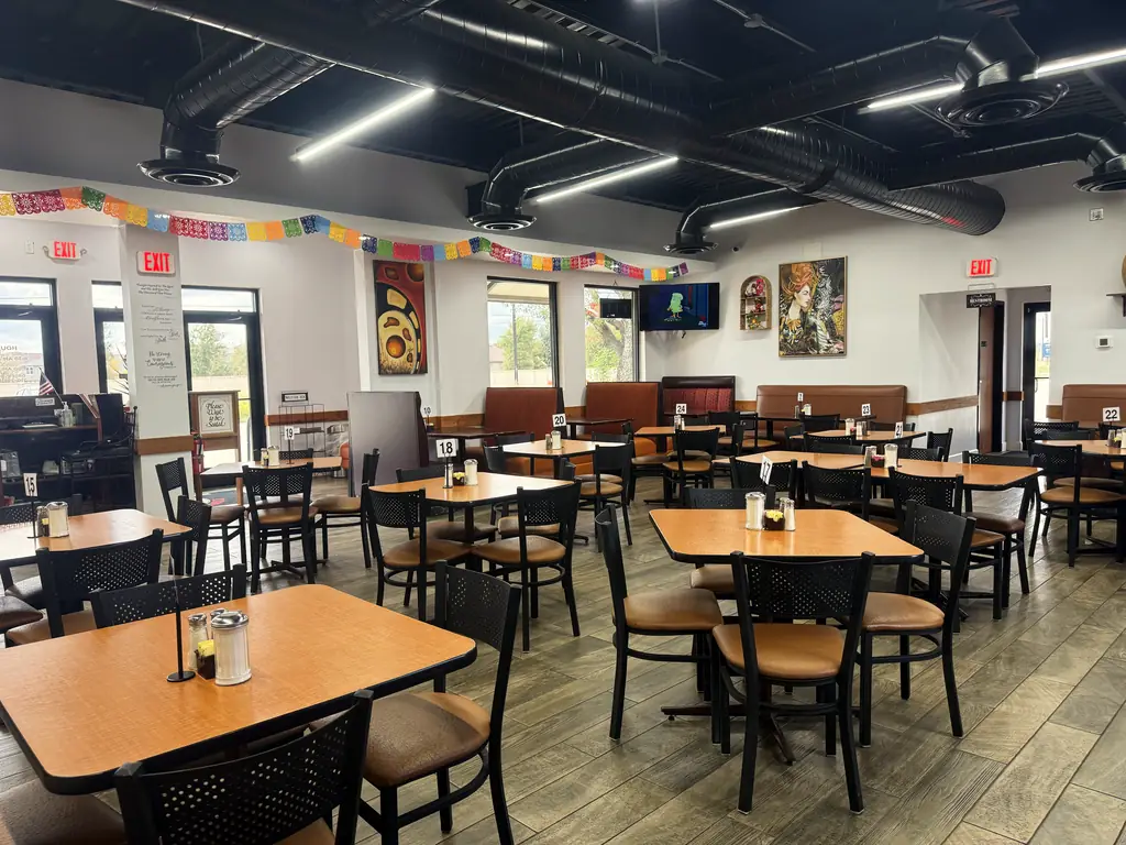 Tables toward the windows