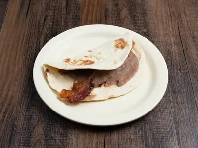 Foto: frijol y tocino