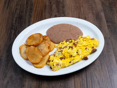 Foto: plato country con huevo