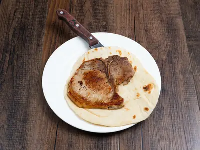 Foto: taco de chuleta